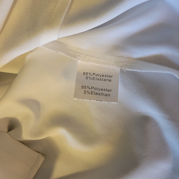 Belle Poque short sleeve neck bow retro vintage style off white large blouse - Picture 7 of 9